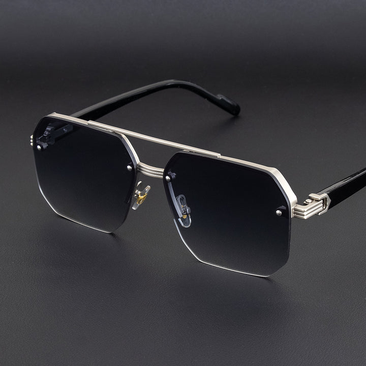 Geometric Metal Frame Sunglasses Kalsten