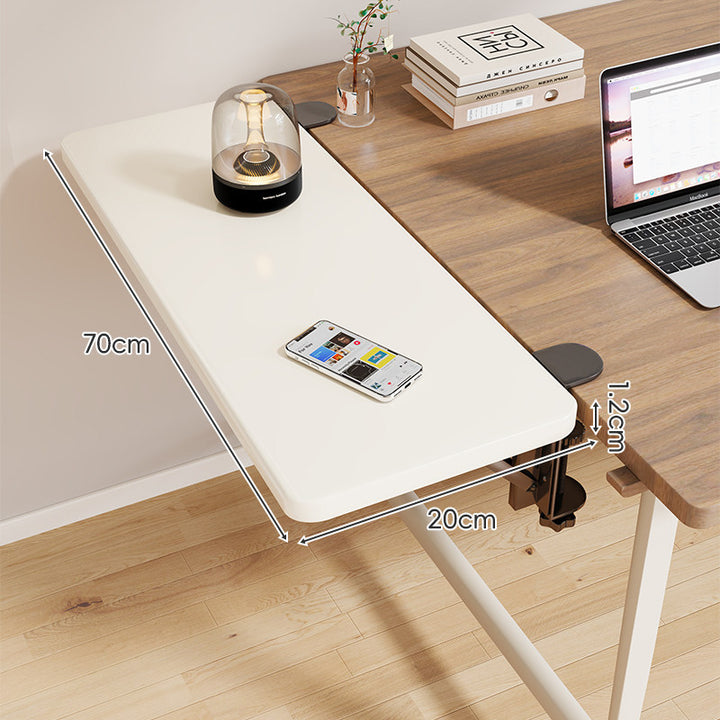 Clamp-On Adjustable Under-Desk Extension Work Surface