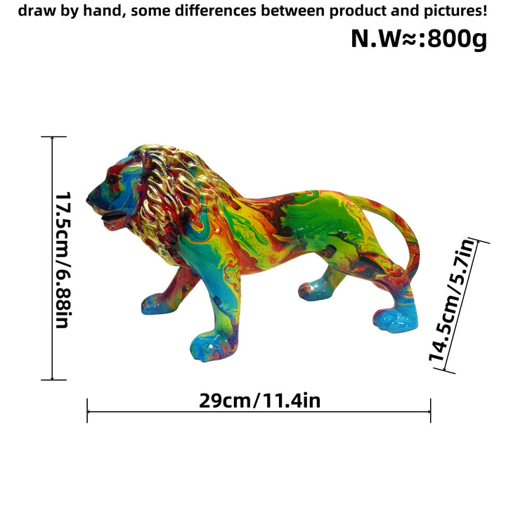 Artistically designed lion figure Kalsten