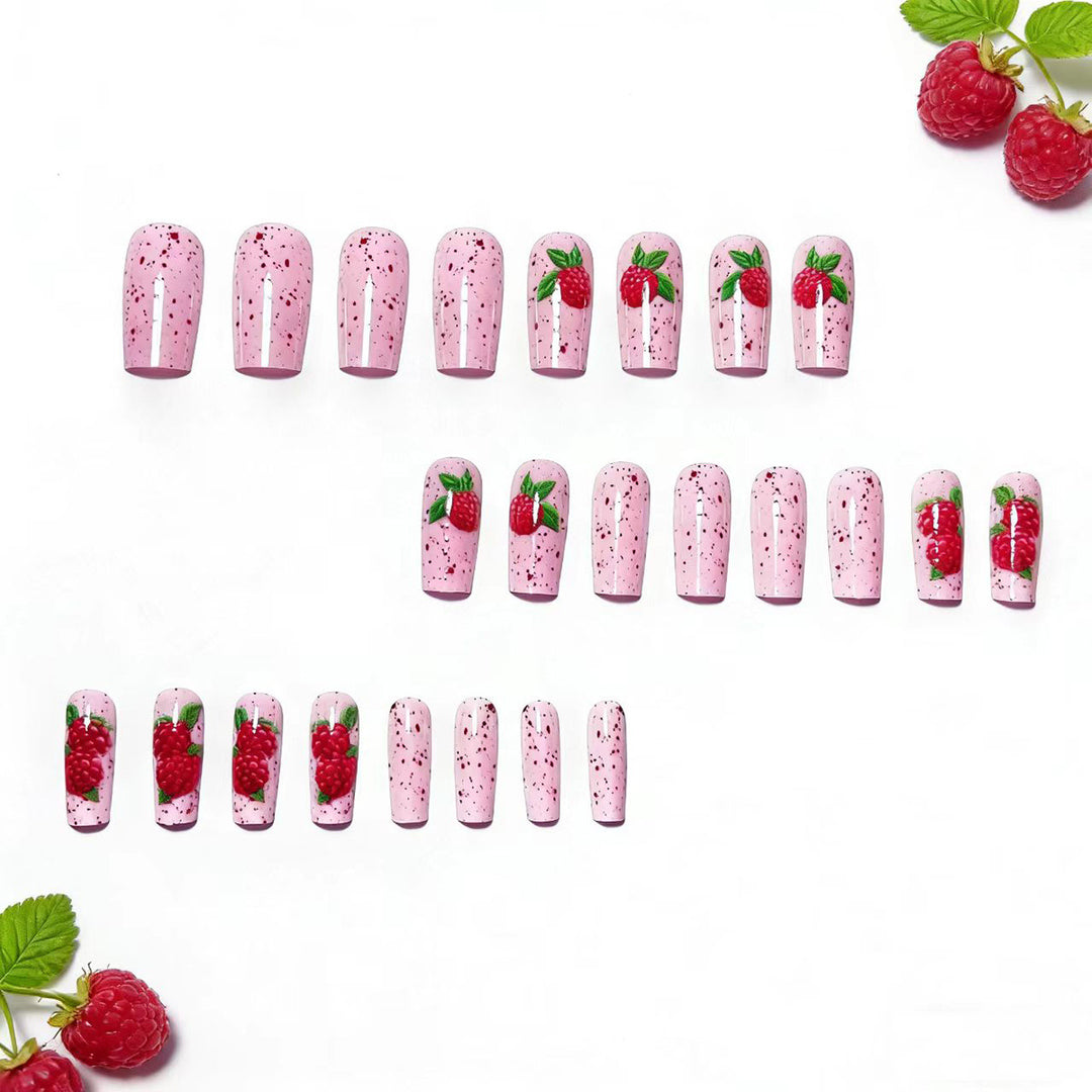 3D Raspberry Nail Art Kalsten