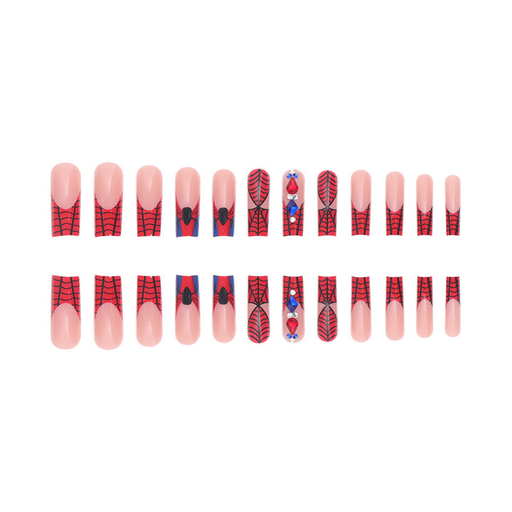 Spider-Man Inspired Press-On Nail Art Kalsten