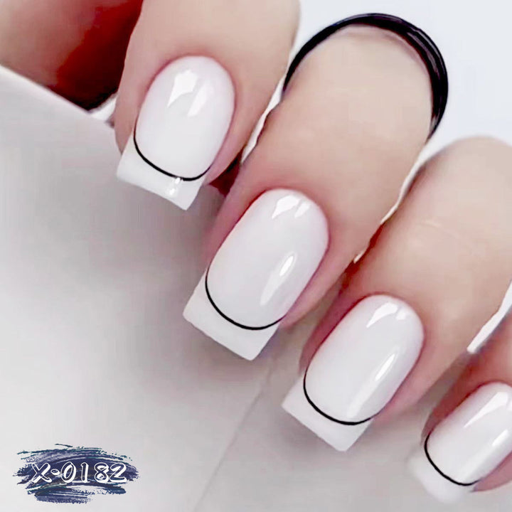 Artistic French Tip Nail Art Set