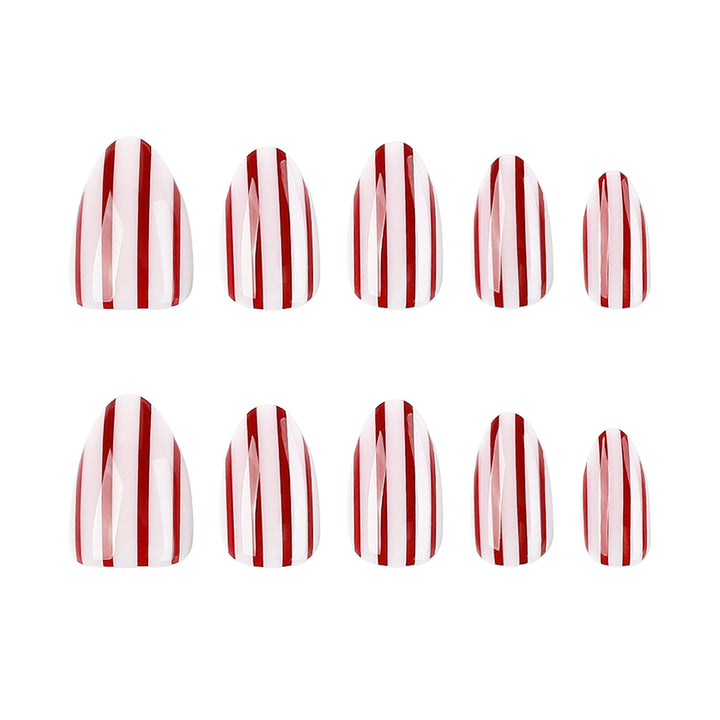 Artistic nail art with striped design Kalsten