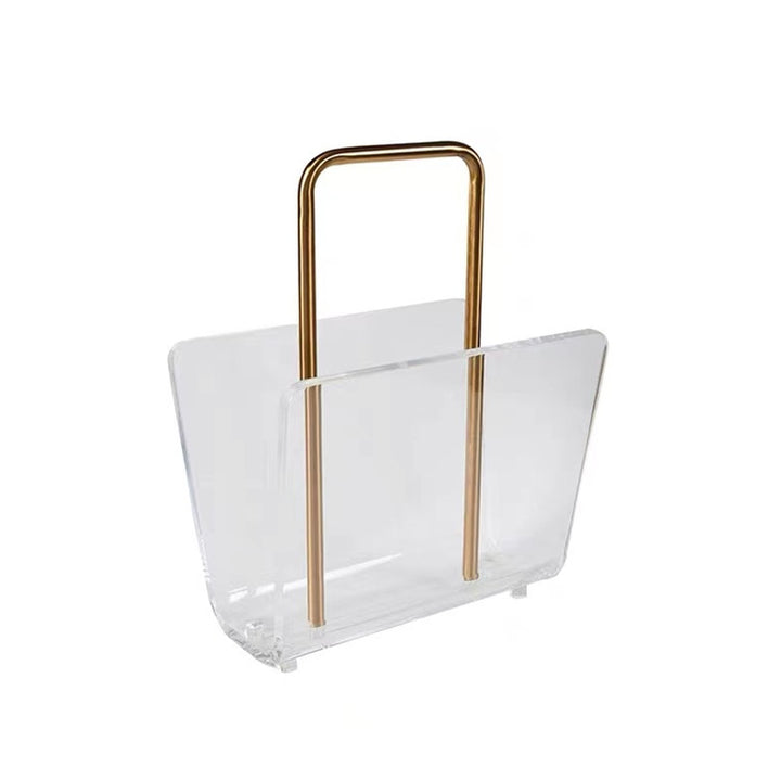Stylish Clear Acrylic Magazine Holder