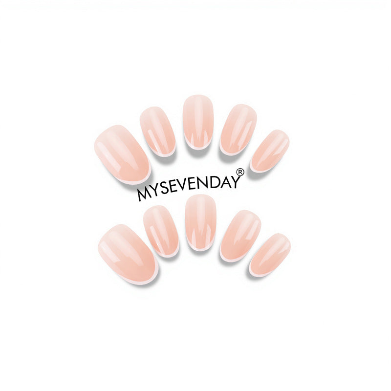 Natural French Tip Press-On Nails Kalsten