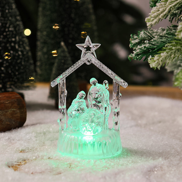 Illuminated Christmas nativity scene with LED effects Kalsten
