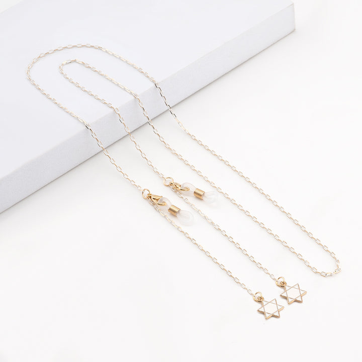 Elegant Geometric Glasses Chain kalsten
