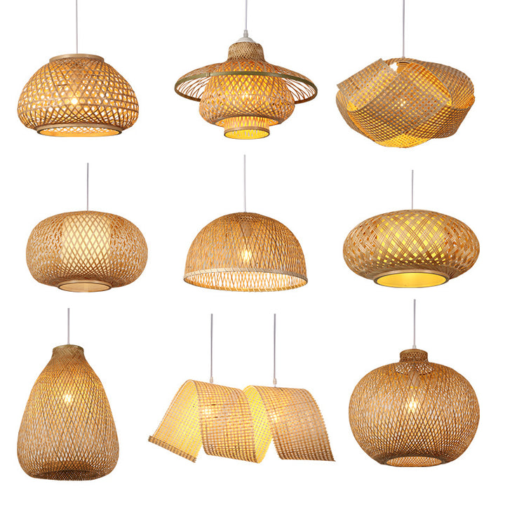Woven Bamboo Ceiling Lamp
