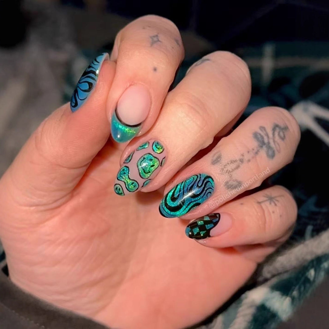 Artistic Abstract Nail Art