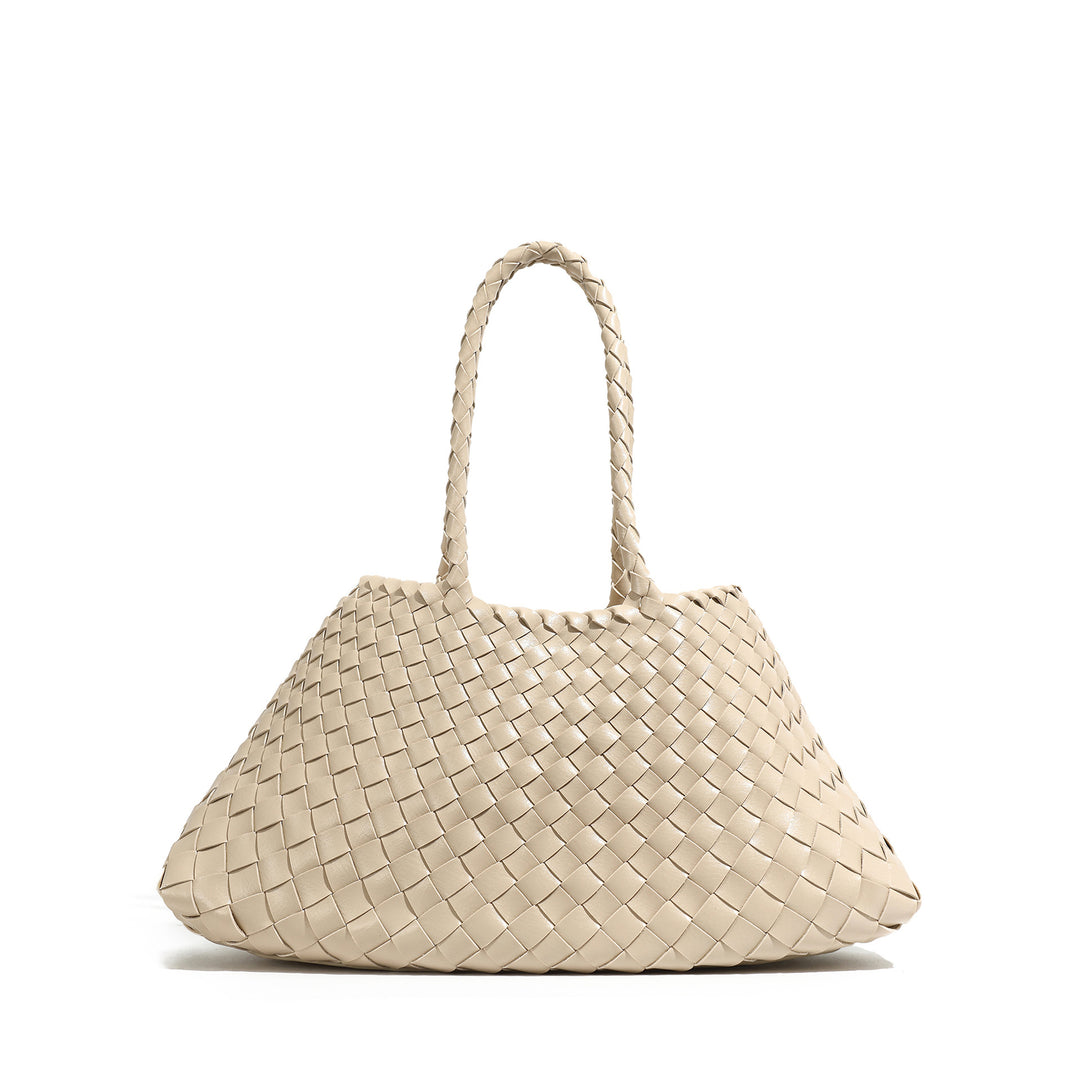 Handcrafted Woven Leather Tote Kalsten