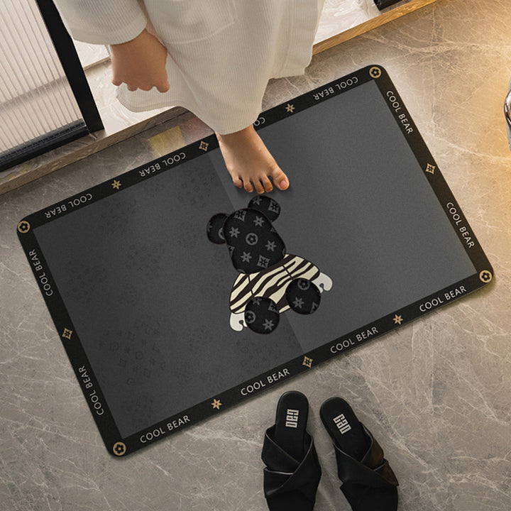 Playful Pet-Themed Bath Mat
