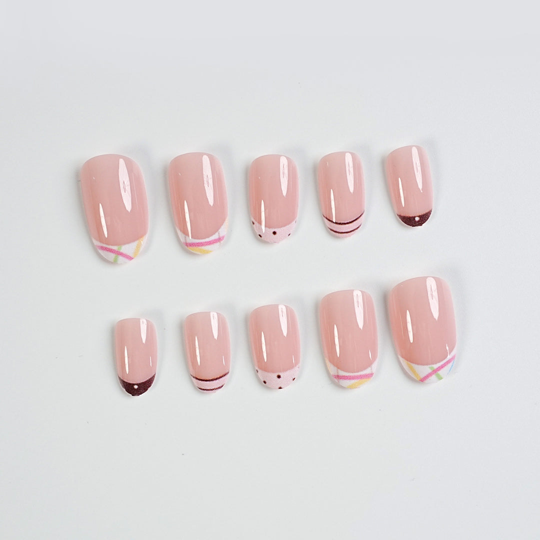 Trendy French Tip Press-On Nails