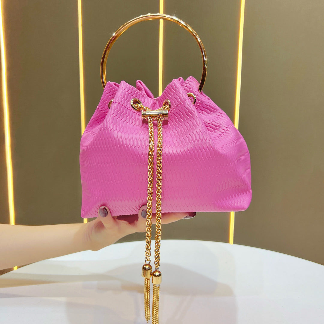 Decorative Ring-Handled Evening Bag