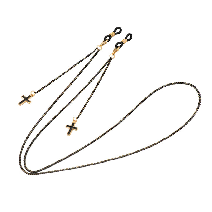 Stylish Beaded Cross Pendant Eyewear Chain Kalsten