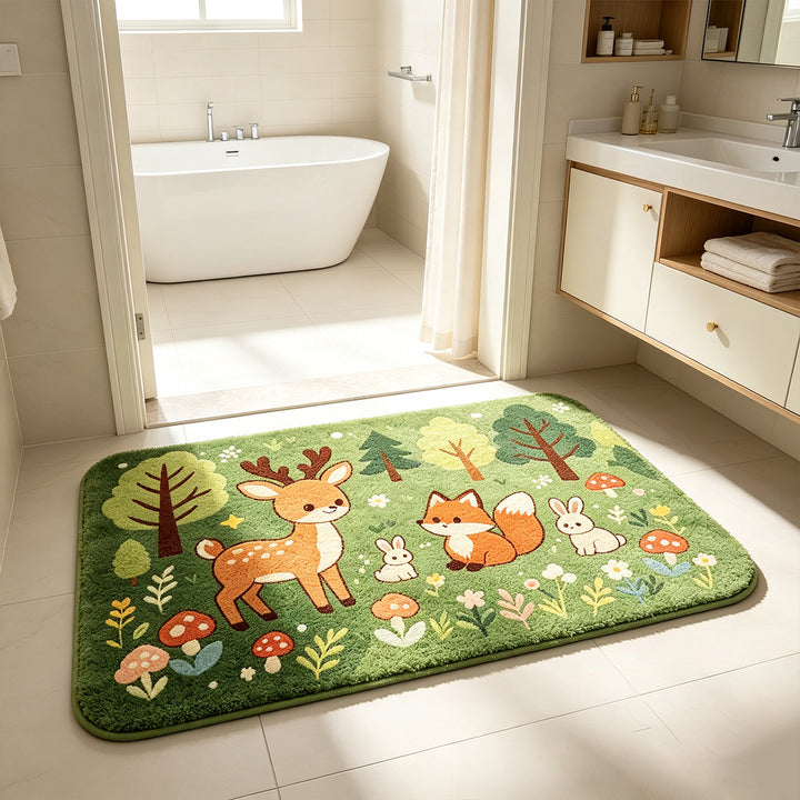 Playful Elephant Bath Mat