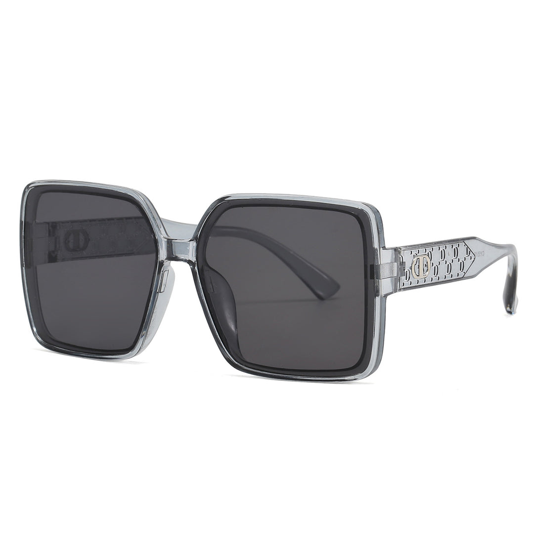 Ladies fashionable square sunglasses with transparent design Kalsten