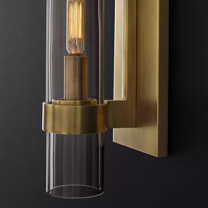 Industrial Glass Wall Sconce