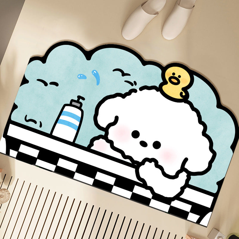 Playful Dog-Themed Mat