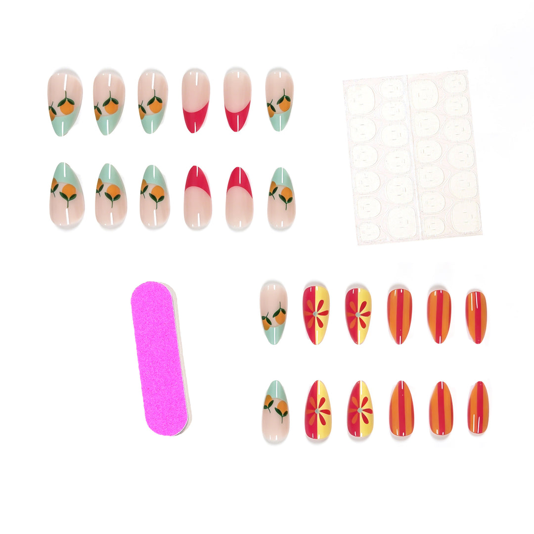 Abstract Themed Nail Art Enhancements Kalsten
