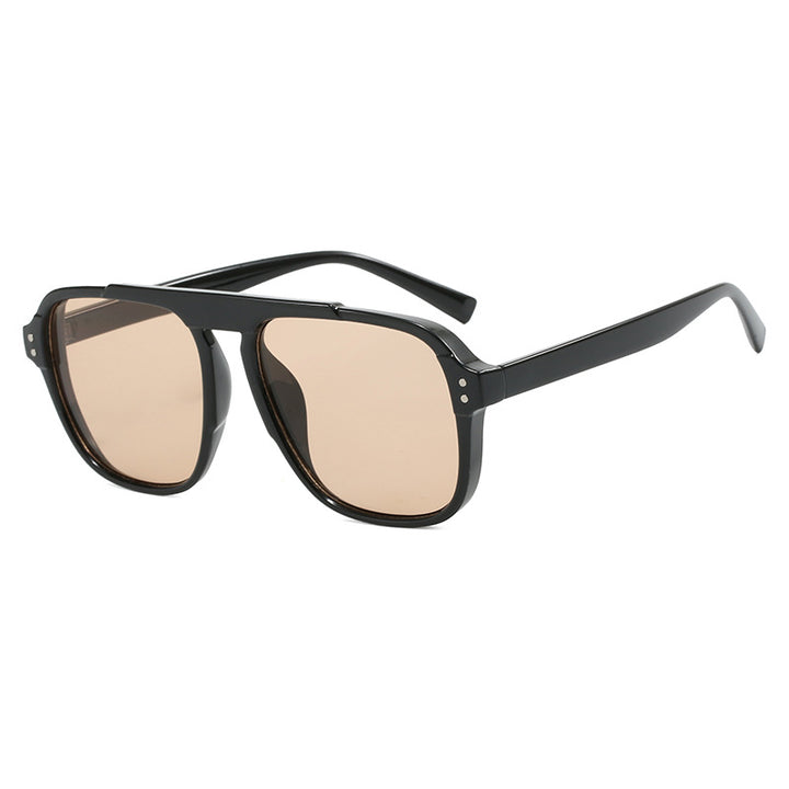 Ladies geometric sunglasses with polarized yellow lenses Kalsten