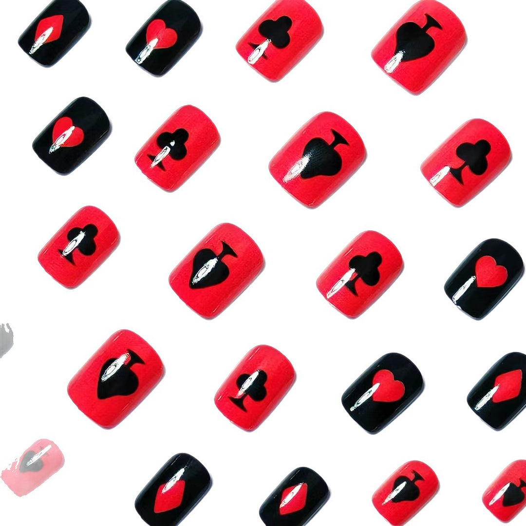 Themed Playing Card Nail Art Kalsten