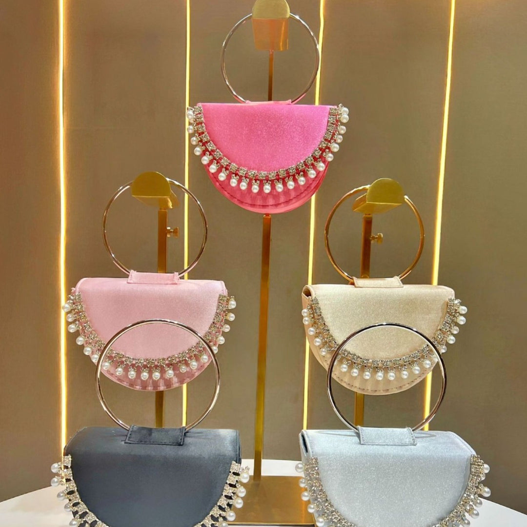 Pearl-Accented Evening Clutch