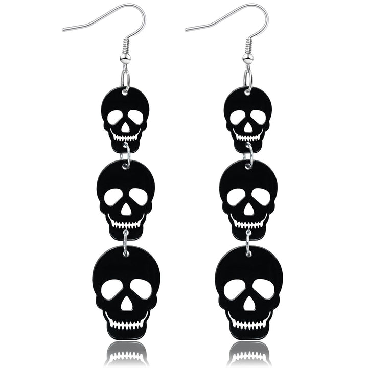 Gothic Skull Dangle Earrings Kalsten