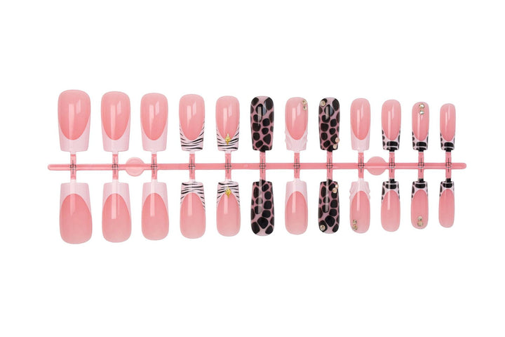Acrylic nail set with modern animal designs Kalsten