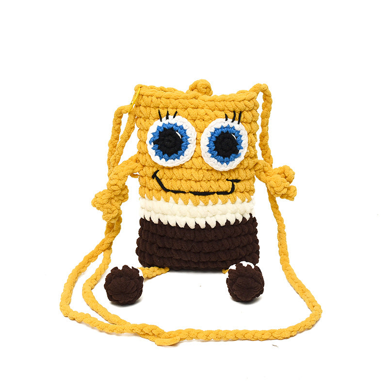 Fun Character Crochet Crossbody Bag