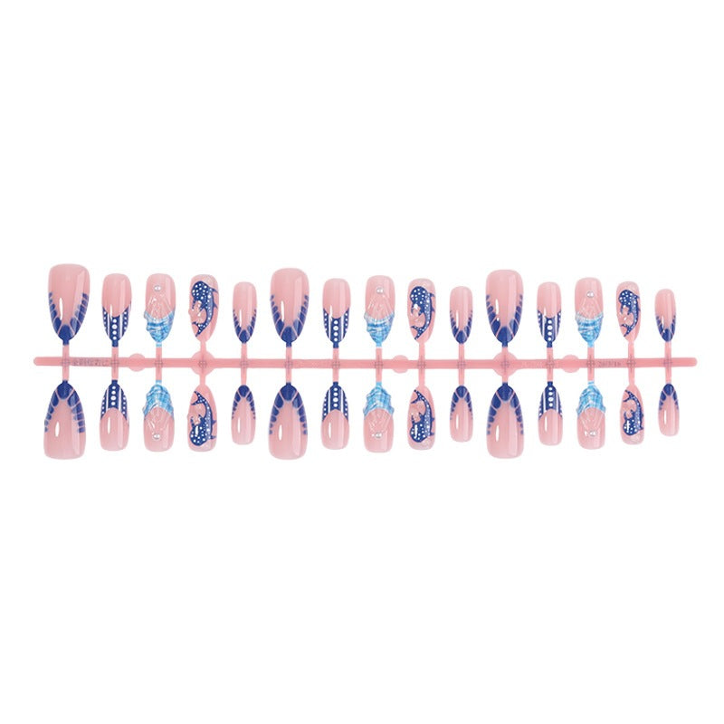 Acrylic nail set with elegant designs and glamorous accents Kalsten