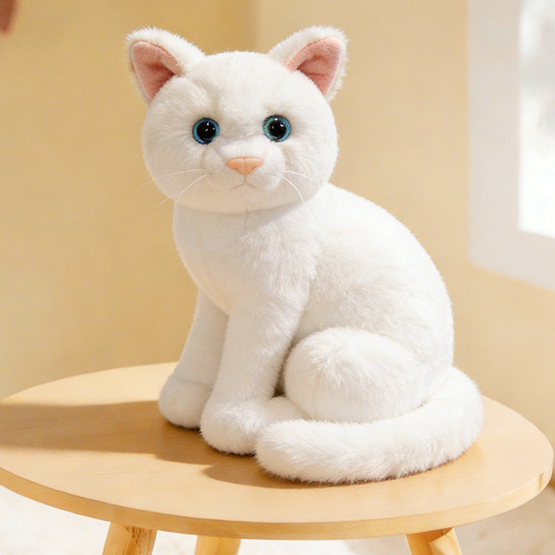 Lifelike Stretching Cat Plush Floor Cuddle Pillow Kalsten