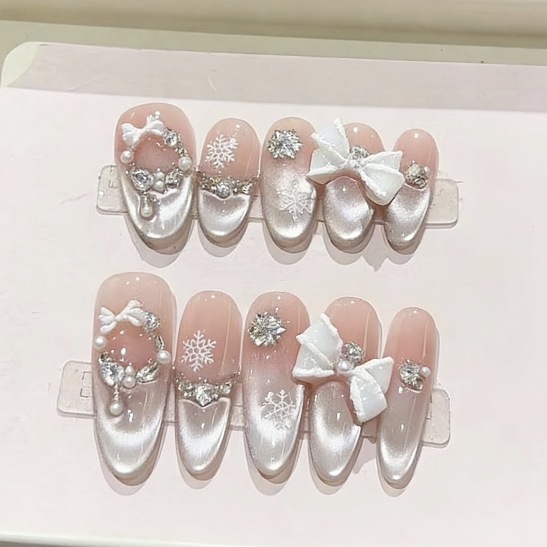 Premium Decorative Press-On Nail Set Kalsten