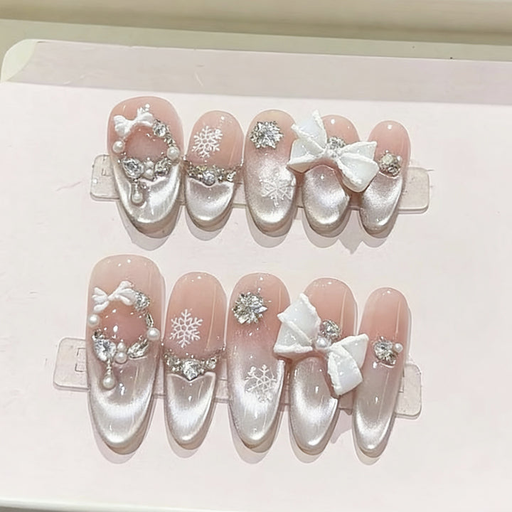 Premium Decorative Press-On Nail Set Kalsten