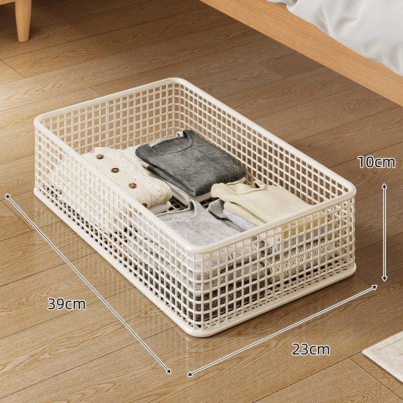 Low-Profile Underbed Metal Mesh Storage Basket