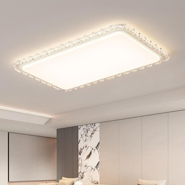 Elegant Crystal Frame Ceiling Light