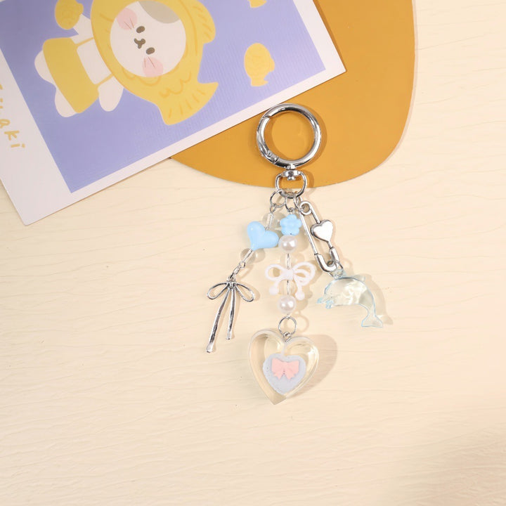 Playful keychain with colorful charms Kalsten