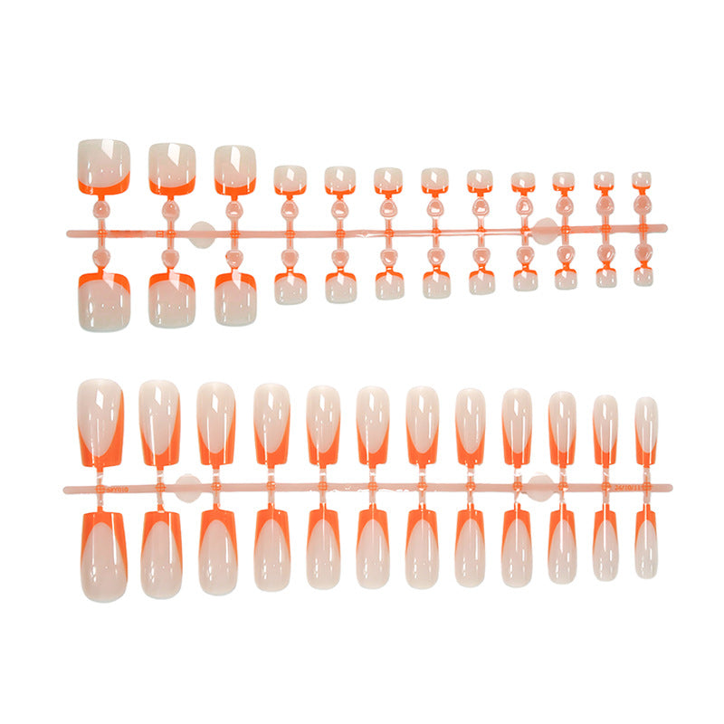 Artificial nail set with modern geometric nail designs Kalsten