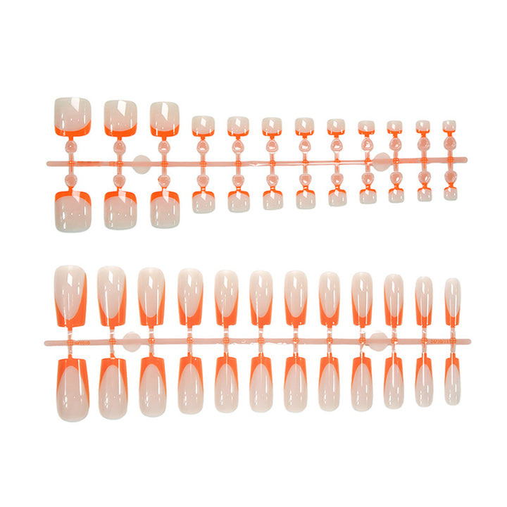 Artificial nail set with modern geometric nail designs Kalsten