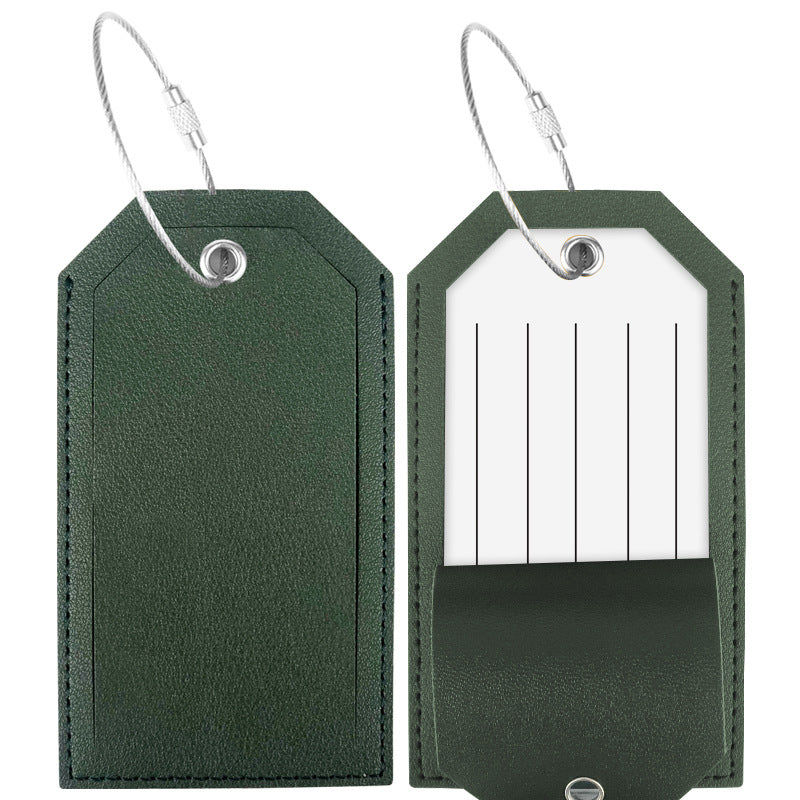 Women’s luggage tag made of durable leather with stainless steel closure Kalsten