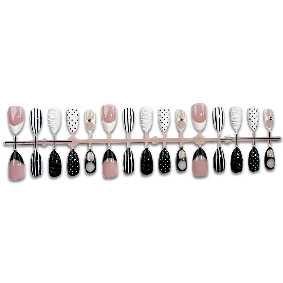 Elegant Artistic Press-On Nail Set Kalsten