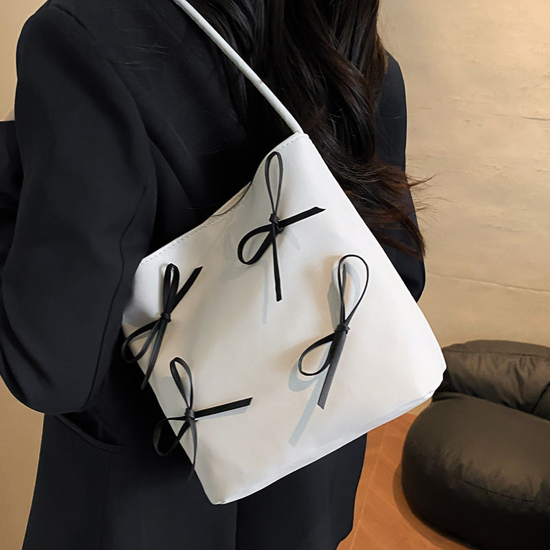 Bow-Embellished Handbag