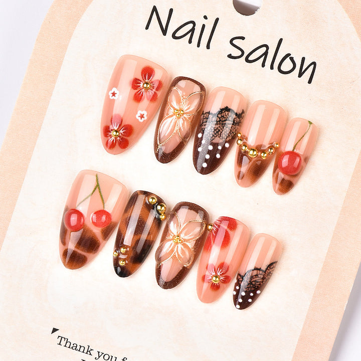 Artistic Decorative Press-On Nail Set
