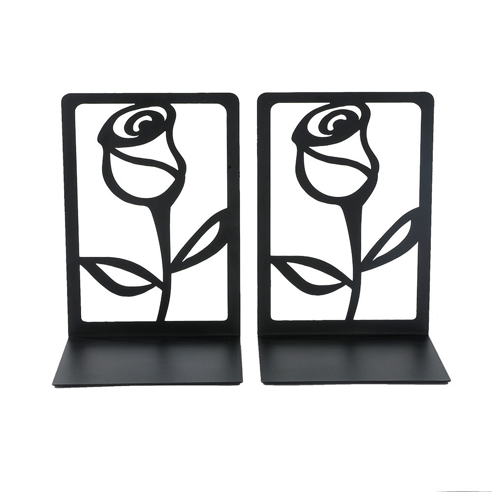 Decorative Floral Metal Bookends