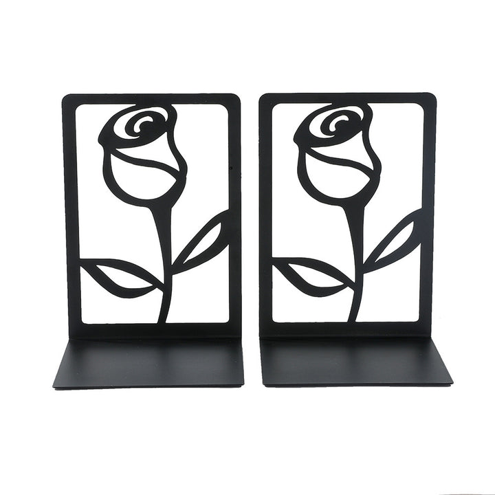 Decorative Floral Metal Bookends