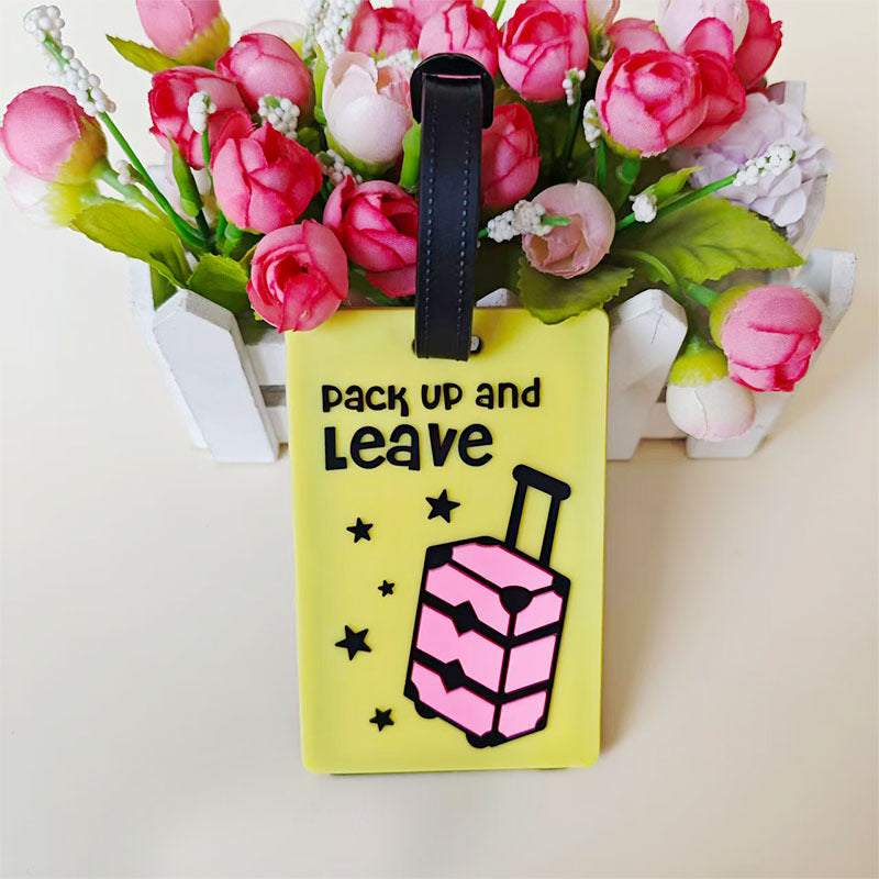 Unisex Vibrant Geometric Pattern Luggage Tag Kalsten