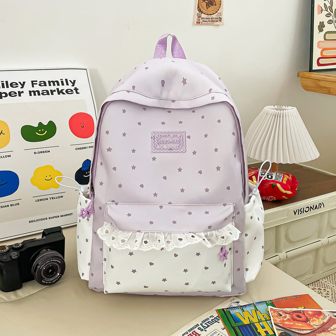 Playful Star-Patterned Backpack Kalsten
