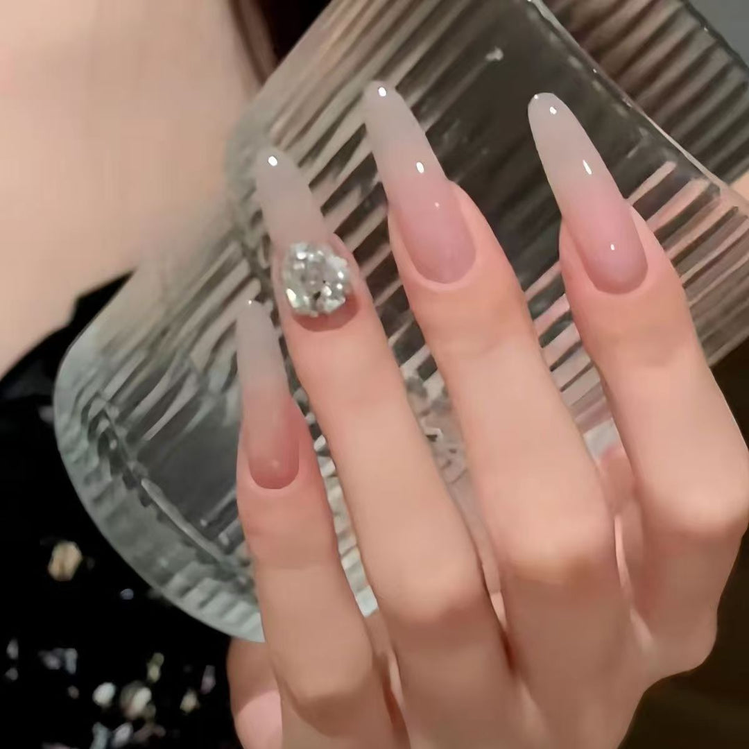 Glossy Ombre Press-On Nails Set Kalsten