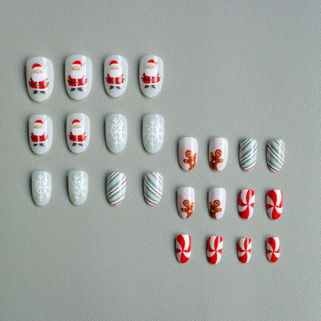 Festive Gingerbread Nail Art Set