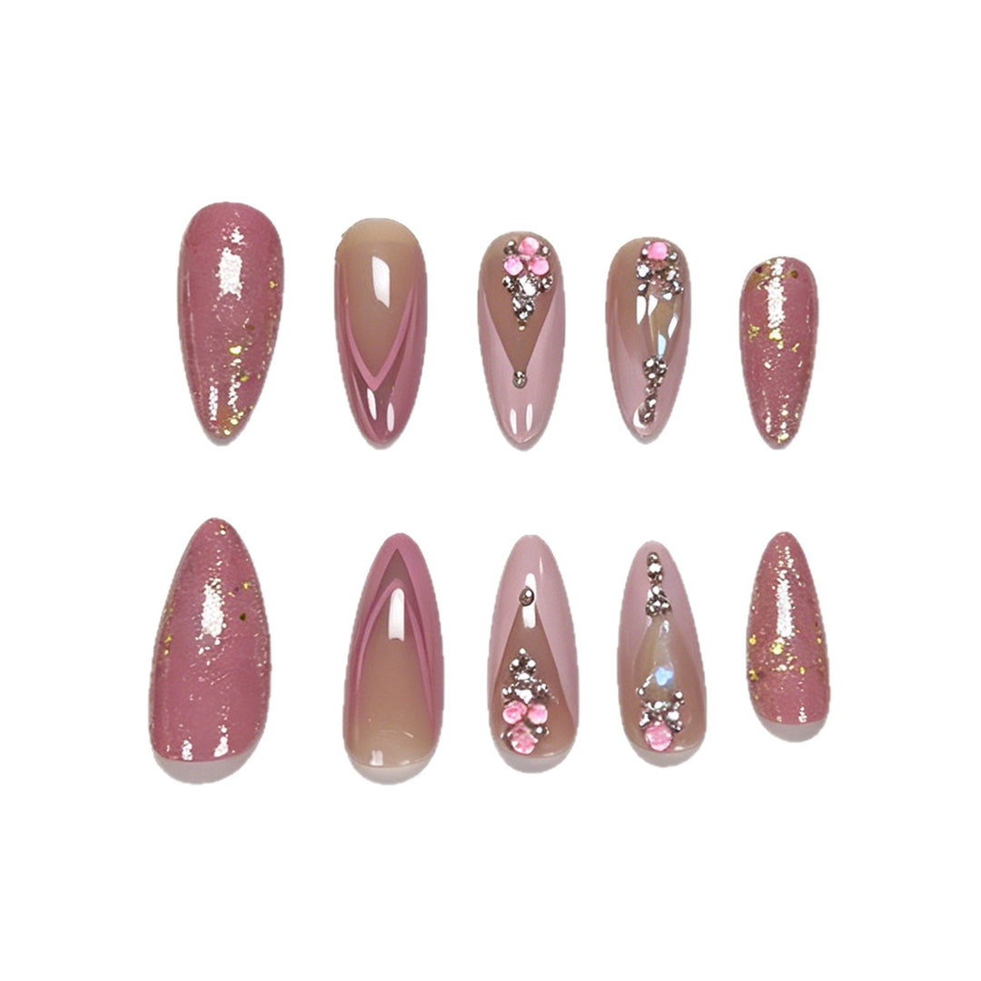 Glittery Floral Nail Art Kalsten