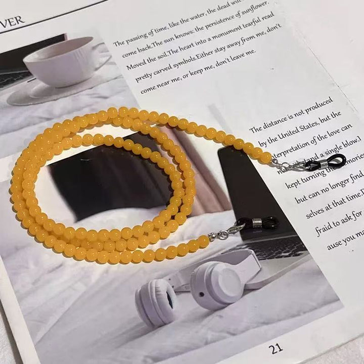 Beaded Eyewear Chain with Durable Clips Kalsten